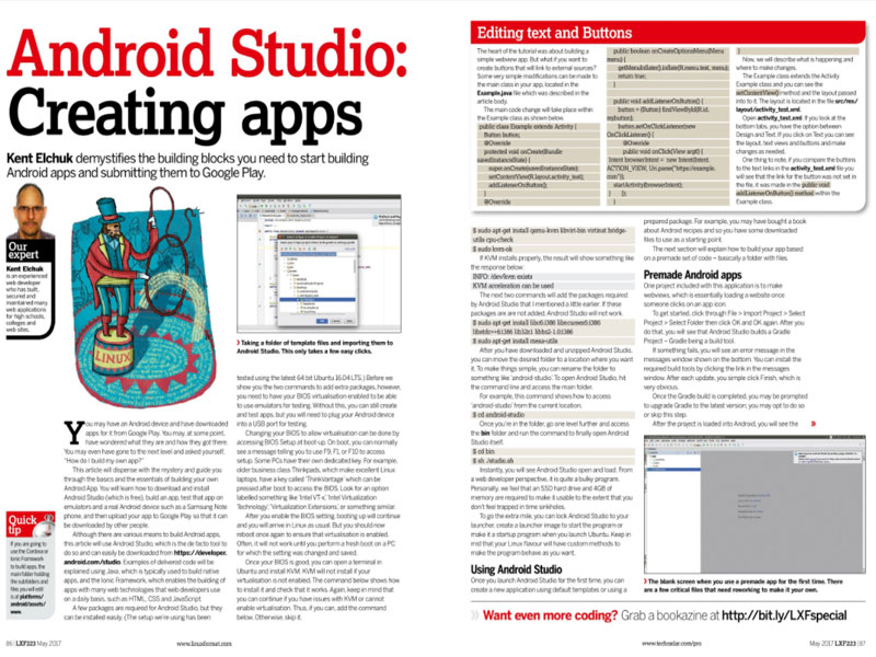 Squamish Android Apps Using Android Studio Websites
