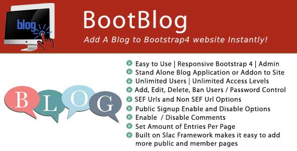 Bootsrap 4 Blogifier
