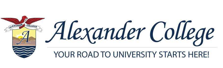Burnaby website sample showing Alexander College
