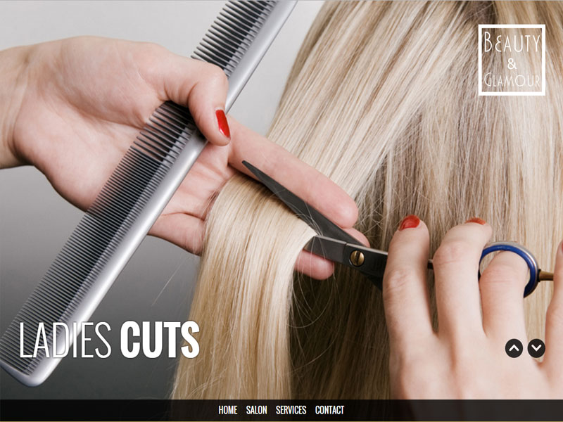 North Vancouver website sample for hair salon